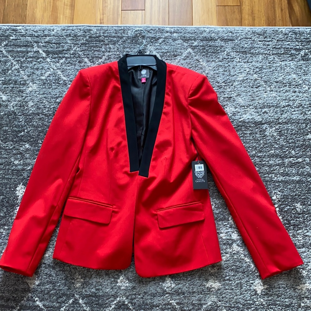 New Women’s Vince Camuto Rouge Red Blazer Jacket 6